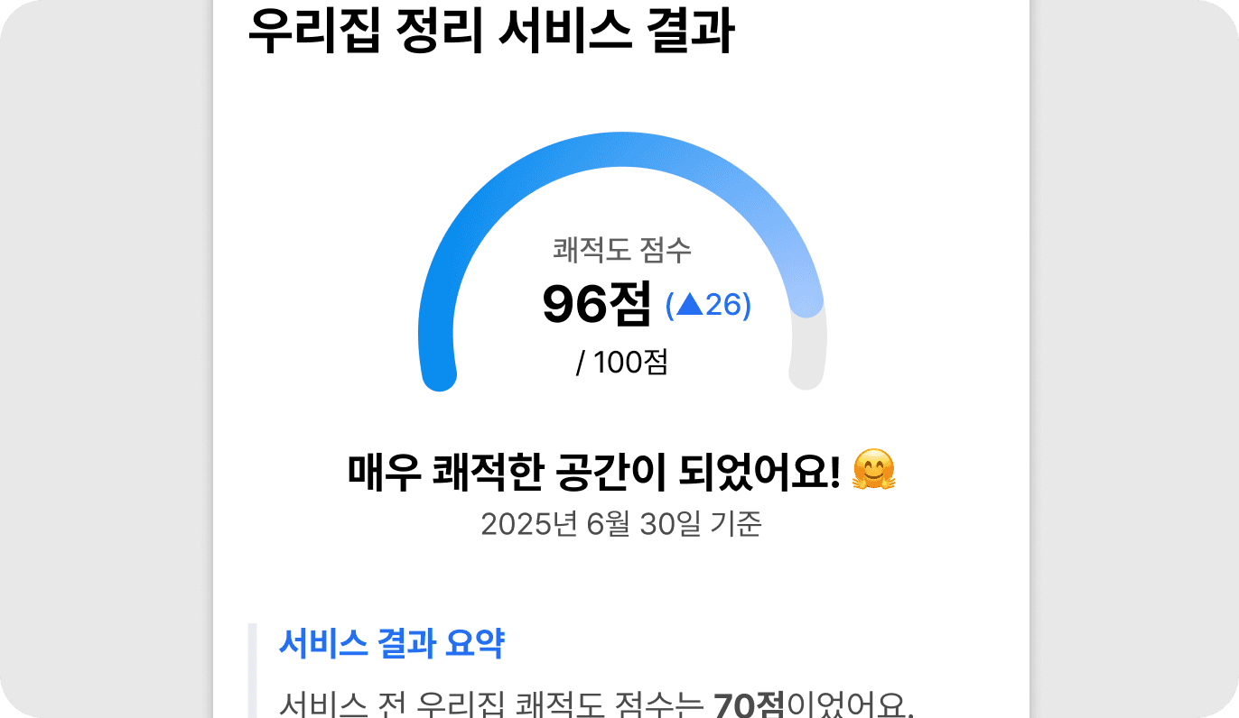 서비스 후 유지하기 가이드 이미지